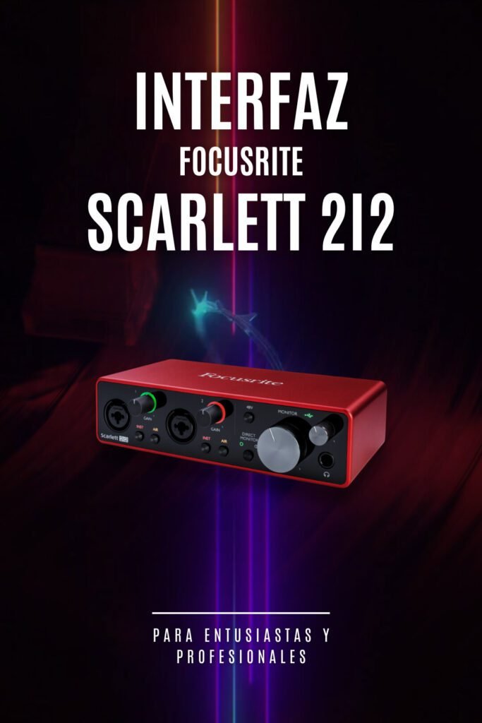 Interfaz scarlett 2i2 tercera generación